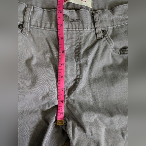 Gray Levi Strauss 511 Slim Denim Shorts 18 Reg 29W Mens Boys - Picture 10 of 12